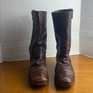 Frye Heath Zipper Leather Boots